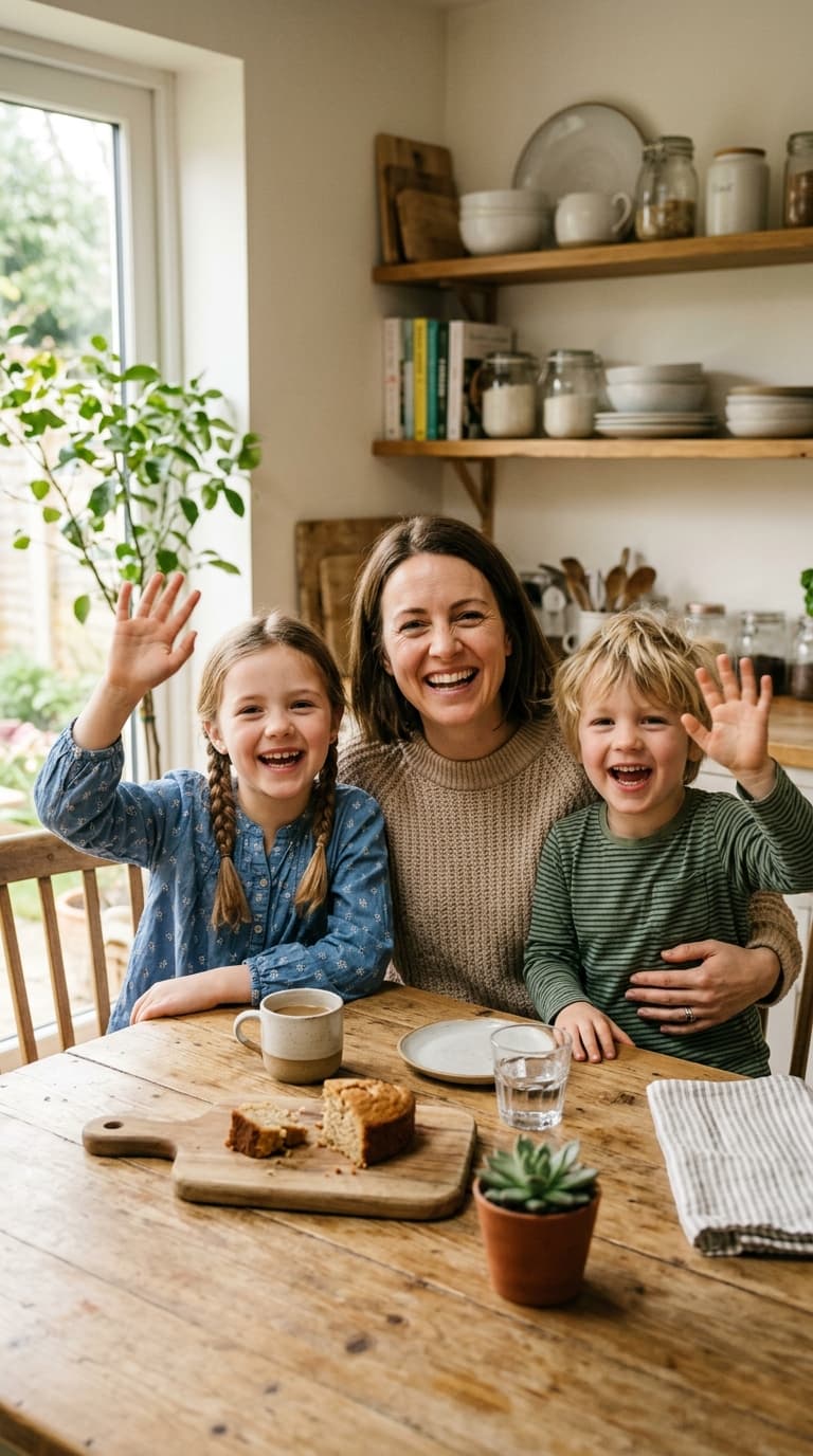 Sarah and kids